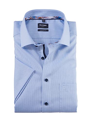 Olymp Herren Businesshemd Kurzarm Luxor,Einfarbig,modern fit,Global...