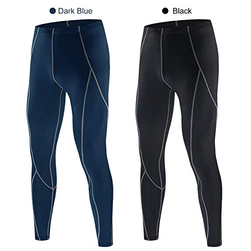 Jersey de ciclismo, Andoer Calça de compressão masculina Sports Baselayer Workout Active Collants Le
