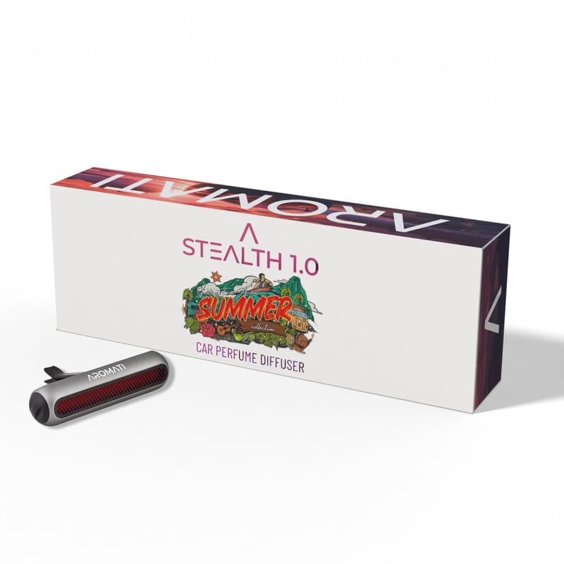 Aromati Fabulous Car Perfume| Car Perfume Diffuser With 10ml Refill Pack | Refresh Your Ride With Classic-Mild Amber Floral Fragrance | Freshener to Freshen'up Your Car