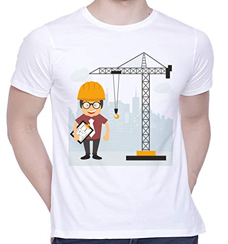 Image of CreativiT Graphic Printed T-Shirt for Unisex Engineer Tshirt | Casual Half Sleeve Round Neck T-Shirt | 100% Cotton | D00152-16
