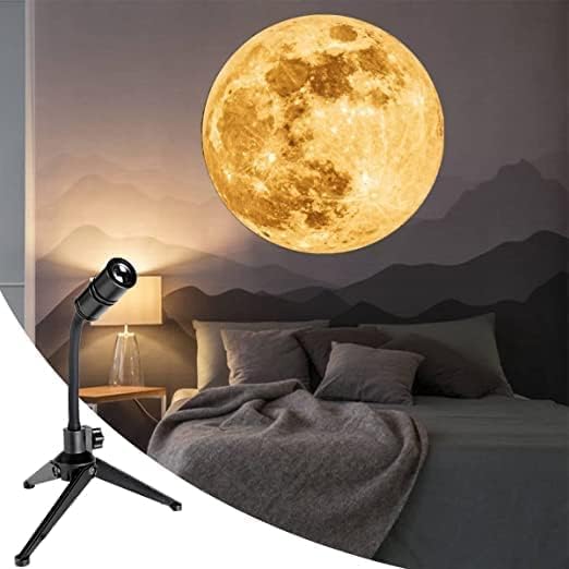 Vont Moon Earth Lamp Projector Night Light, 360° Rotatable Moon Lamp Usb Powered Lighting With Bracket,Mood Light Photography Romantic Atmosphere Lamp Moon Fantasy Lovers - Plastic, Led (B0CKBT4X12) Amazon Price History, Amazon Price Tracker
