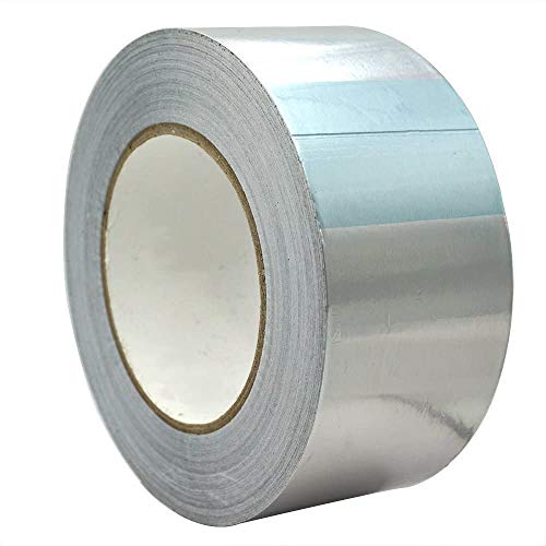 Gobesty Cinta De Aluminio, 50mx50mm Cinta De Plata Cinta De Aluminio Cinta...