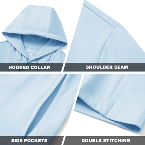 Image of M MAELREG Hoodies for Men Golf Fleece Hooded Sweatshirts Dry Fit Athletic Lightweight Casual Midlayer Mens Hoodies Pullover