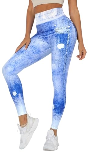 Jeans S1X98 Bunte Bedruckte Legging Violet - Prêt-à-Porter
