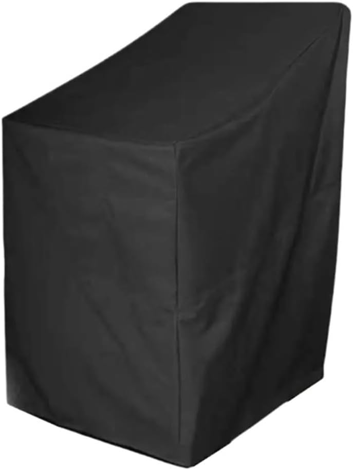 Stacking Outdoor Chair Cover Garden Patio Chair Cover Outdoor Furniture Cover High Back Drawstring Rectangle Stackable(68cmx68cmx72cm)