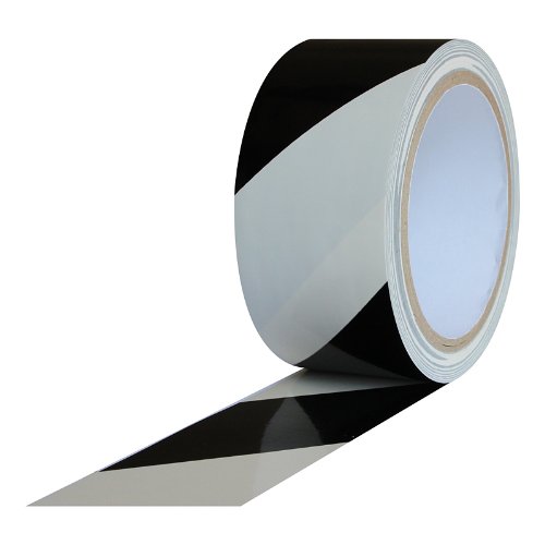 True-Ally PVC Floor Marking Tape Black/White Zebra 2 inch/ 48 mm x 20 meters (B07GZKVG1R) Amazon Price History, Amazon Price Tracker