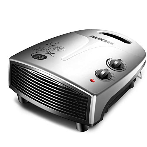 Calefactor electrico,Calentador doméstico,calentador eléctrico,cerámica PTC portátil de pared,temperatura ajustable en 3 niveles,protección contra sobrecalentamiento,oficina silenciosa,Plata Cover