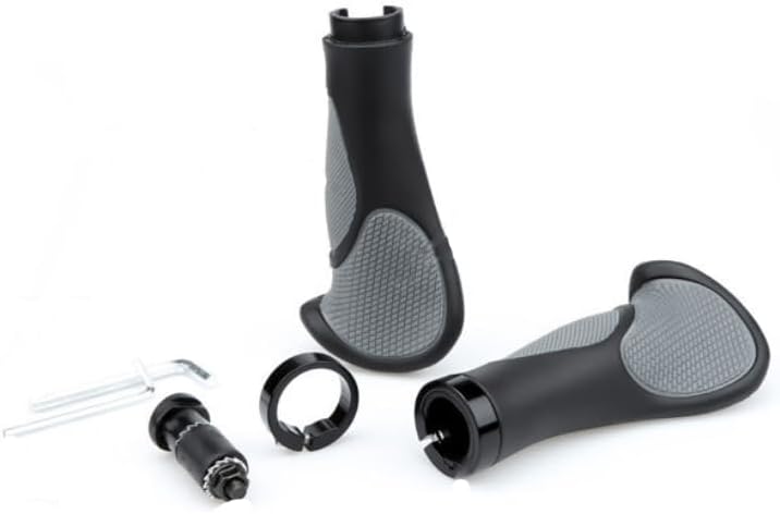 Miniatura 2 de Empuñaduras para manillar de bicicleta de montaña, agarre de goma para manillar de bicicleta con anillo de bloqueo antideslizante para bicicletas