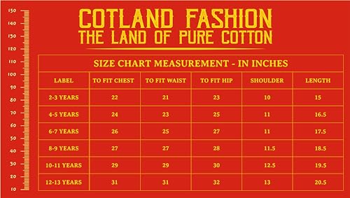 Image of COTLAND Fashions Jaipuri Cotton Printed Girl Strappy Top
