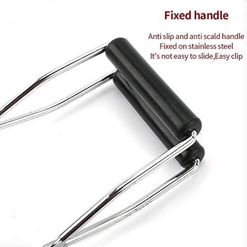 Canning Jar Lifter Tongs,Glass Jar Lifter, Anti-Scald Clip Bottle Lifter Kitchen Tools for Home Restaurant Hotel,Stainless Steel Jar Lifter with Grip Handle for Hot Preserving Glasses (1 Piece Green)