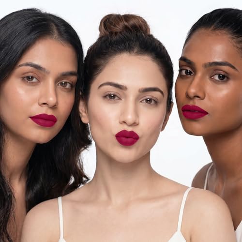 Image of Mila Beaute Lock & Pout Matte Crayon Lipstick for Women I Smudge Proof & Transfer-Proof Lipstick I Hydrating with Ceramides & Shea Butter I Highly Pigmented & Glides Smoothly | Suitable for Indian Skin Tones - Zero Chill