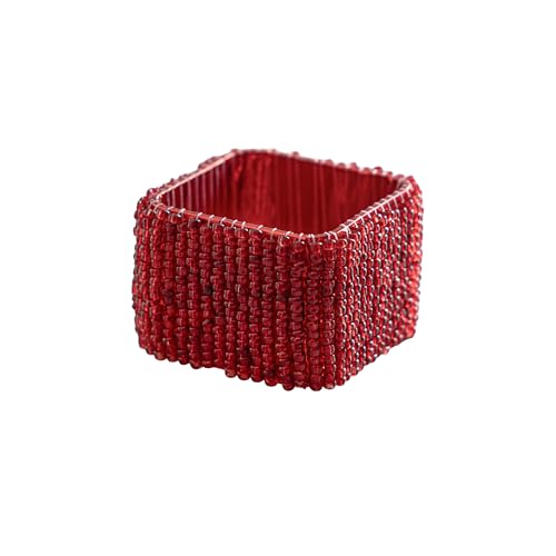Trunkin’ Hand Beaded Napkin Rings