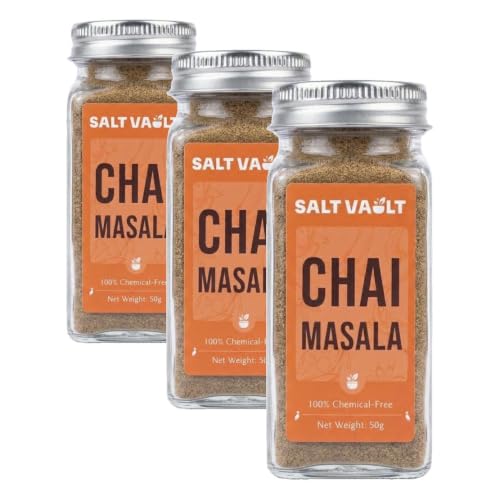 Image of Salt Vault Premium Chai Masala Powder (70g) | 100% Chemical-free, Handpicked, Farm-Sourced Spices | No Preservatives, No Adulteration | Perfect Indian Masala Tea Spice Blend | Antioxidant-Rich Immunity Booster