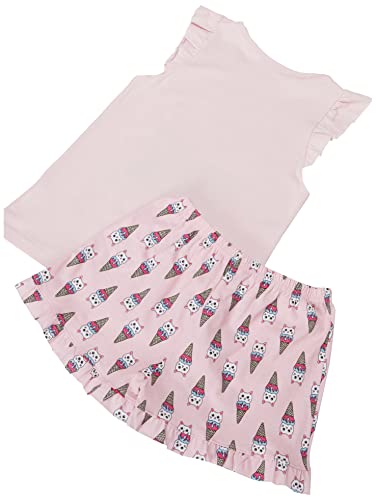 Pijama Infantil Menina Short Doll Manga Curta Trifil, Estampa para escrever com giz, ROSA, 8A