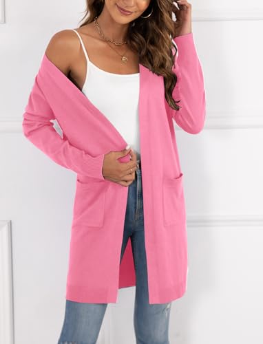Image of VIISHOW Women's Classic Cardigans Long Sleeve Open Front Casual Knit Cardigan Sweaters Coat Soft Outwear