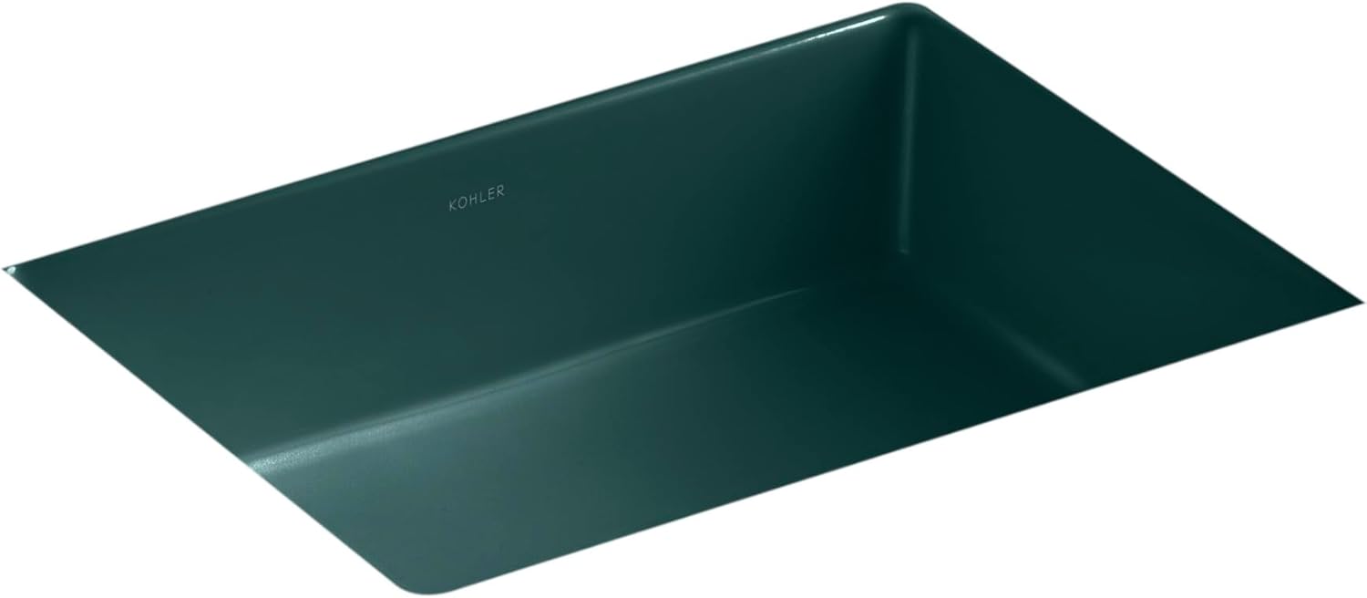 Kohler K-2882 Verticyl 19-13/16" Rectangular Undermount Bathroom Sink with Vertical Sides and Overflow - Teal
