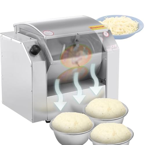 YXCUSAM Batidora eléctrica de soporte, batidora de masa comercial, batidora de alimentos con función de temporizador para hacer pizza de espaguetis (5 kg)
