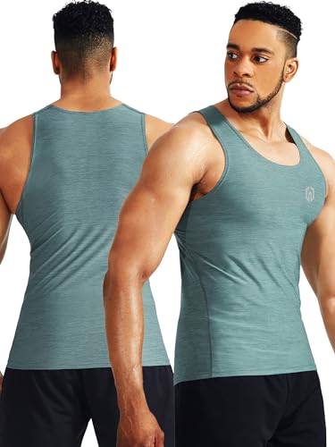 Image of NELEUS Men's 3 Pack Athletic Compression Under Base Layer Sport Tank Top