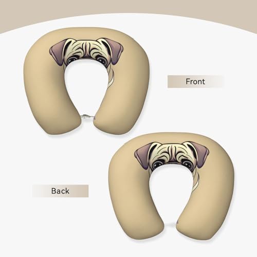 Almohada de poliéster para cuello talla única negra miniatura 3