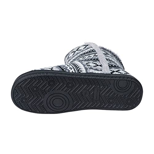 Winter Warm Ankle Slippers for Men Women, Indoor Outdoor Plush High Top Boots Knitted Anti-Slip Ankle Slippers4