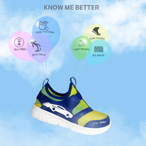 Image of KazarMax Ultra Runner Glow in The Dark Shoes | Comfotable | Lightweight | Casual Sneakers for Boys