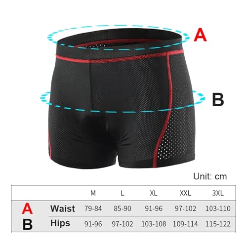 Shorts ciclismo transpirables con almohadilla 5D gel miniatura 4