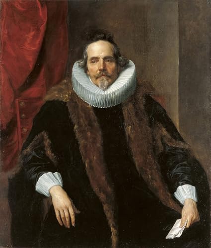 Art mural Van Dyck impression d'art portrait Jacques Le Roy toile de maître 60x90