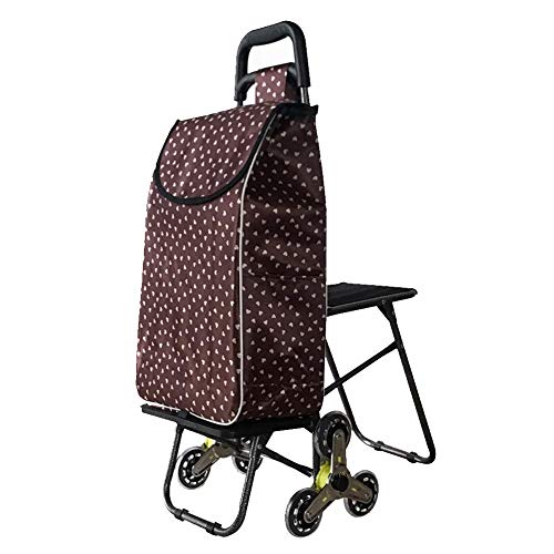ZOUQILAI Aluminium Faltbarer tragbarer Gepäckwagen-Leichter Reise-Hand-LKW/Hochleistungshand-LKW mit Sitz