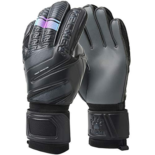 Guanti Da Portiere Bambini Bambino Uomo portiere di calcio Guanti Portiere addensare completa schiuma di lattice di Formazione Professionale di calcio Guanti 5 Finger Salva Guardia Guanti Portiere Bam