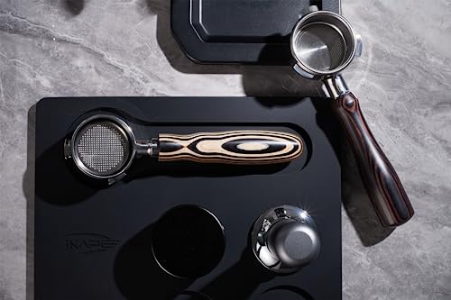 Image of IKAPE Coffee Products, 51mm Bottomless Naked Portafilter Compatible with 51mm Delonghi EC0680, EC0685, SMEG & EUPA Coffee Machines (Included 14g Capacity Filter Basket)