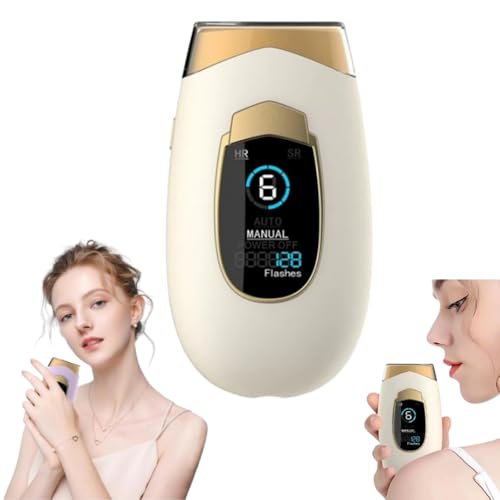 Genérico Depiladora IPL - Reducción Permanente del Vello - Piel Suave Sin Dolor - Maquina Laser depilacion -depiladora luz pulsada para Cara, Axilas, Piernas y Zona Bikini - Kit Completo con Gafas