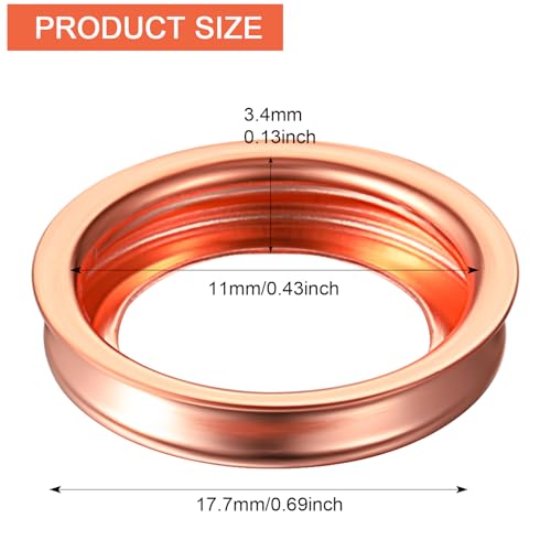 Image of Mudder 200 Pieces Oil Drain Plug Gasket Washer Seal 12mm Crush Washer Aluminum Engine Oil Crush Washers Compatible with Infiniti Part 11026-ja00a