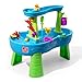 Step2 Rain Showers Splash Pond Water Table, Kids Water and Sand Activity Sensory Playset, Summer Outdoor Toys, 13 Piece Water Toy Accessories, For Toddlers 1.5+ Years Old, Blue & Green
