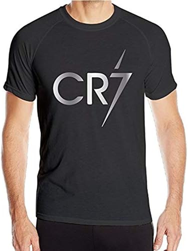 Amazon Co Jp クリスティアーノ ロナウド Cr7 ロゴ プラチナスタイル メンズ ブラック ジム クイックドライ Tシャツ マルチカラー ラウンドネック 半袖 Tシャツ 綿100 トップス マルチサイズ Xx Large ブラック 服 ファッション小物