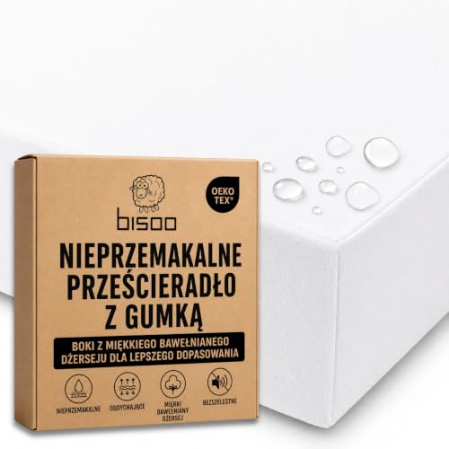 Bisoo Magic Sheet 55x90 Białe Prześcieradło z gumką do łóżeczka dostawnego
