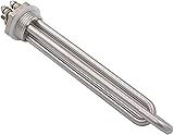 2. Durchmesser: 8mm FCPLLTR DC Heizgerät 12V 300W 600W 24V 600W 36V 1200W 48V 1500W Schraube in 1 Zoll BSP NPT Heizelement Fit für Solarenergie Windkraft (Farbe: BSP, Wattage: 48V 1500W)
