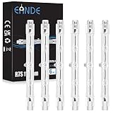2800K Blanco Cálido Eande 6 Piezas Bombilla Halogena 118mm R7s Regulable, 230W 230V 4650LM Luz Blanca Cálida 2800K