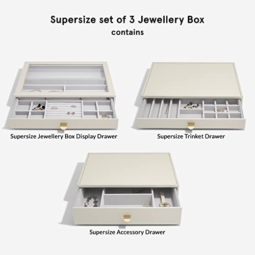 Boîte bijoux Stackers Oatmeal Supersize évitez les colliers emmêlés - 5