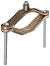 Morris Products 91664 Ground Pipe Clamp, with Adaptor Serrations, 2-10 Wire Range, 2-1/4" - 4" Water Pipe Range