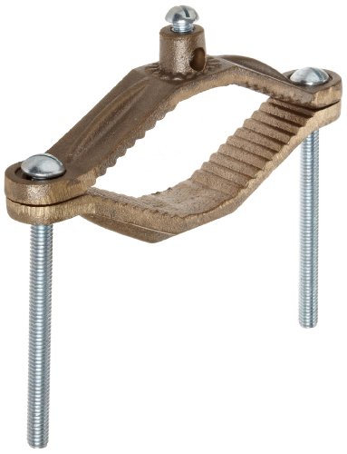 Morris Products 91664 Ground Pipe Clamp, With Adaptor Serrations, 2-10 Wire Range, 2-1/4