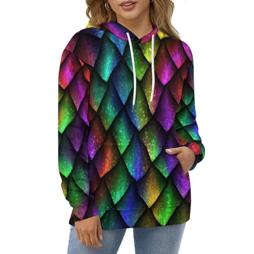 Sweats à capuche manche longue pull imprimé arc-en-ciel taille 3XL unisexe