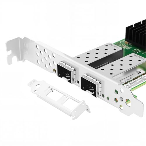 Image of Vogzone 10GbE NIC Card for Mellanox MCX4121A-XCAT, PCIe 3.0 x8 10Gb Ethernet NIC with Mellanox ConnectX-4 Chipset, Dual SFP+ Network Card Support RDMA