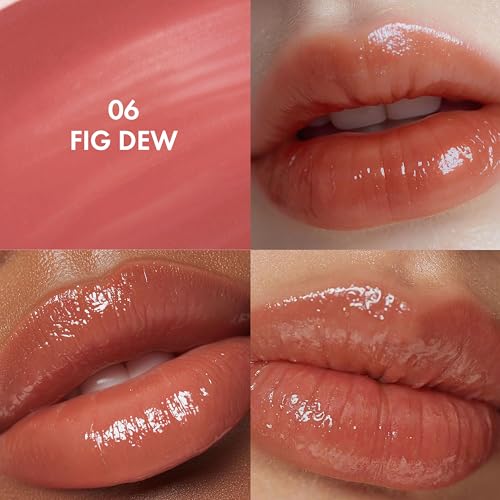 Image of Amuse SEOUL Daisy Flower Dew Tint (06 FIG DEW) - Glossy Moisturizing Lip Stain, Watery Glow Lip Tint, Long Lasting Color, Dewy Finish, Vegan, Korean Beauty Makeup