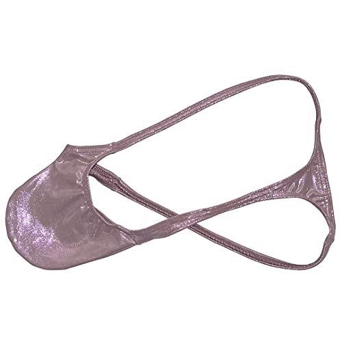 OROCOJUCO Mens Metallic Shiny String T-back Underwear Enhancing Pouch Male Tiny Slip Bulge Beach Thong3