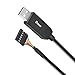 DTECH 6ft USB to TTL Serial Cable 3.3V 6 Pin UART Adapter Debug Cord Compatible with Windows 11 10 8 7 Linux MAC OS Genuine FT232RL Chip 6Pin 3v3 Level Signal 2.54mm Dupont Female Header