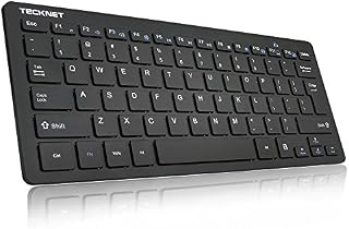 Wireless Keyboard, TeckNet 2.4GHz Ultra Slim Portable Compact Size Whisper-Quite Small Wireless Keyboard