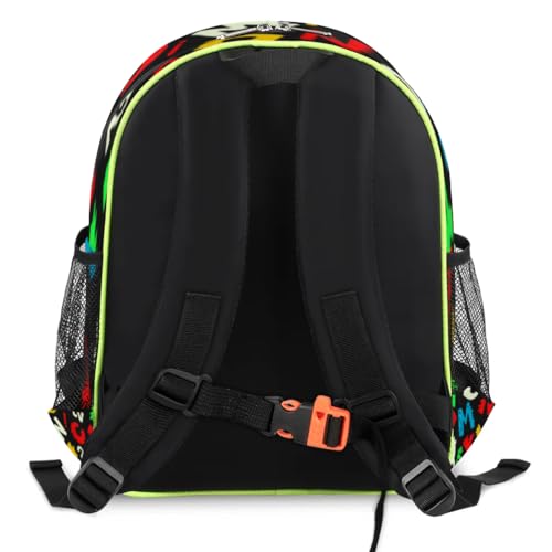 Alphabet Toddler Backpack for Boys Girls, Kids Bookbag Preschool Kindergarten School Backpack for Daycare Nursery with Chest Strap2