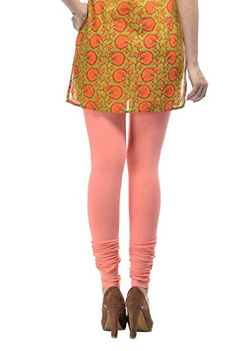 Image of Frenchtrendz Women's Cotton Spandex Stretchable Mid Rise Slim Fit Churidar Leggings Pull On