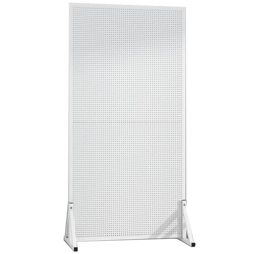 Panneau perforé blanc en métal robuste 60 x 150 cm double face