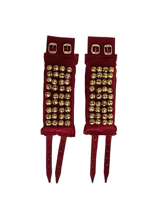 Elite Trade 4 line Satin padded ghungroo/bells-image-14